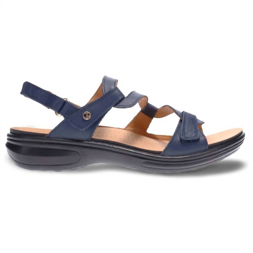 NEW REVERE women's emerald sandal in navy